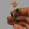 Pure Silver Pink Rose Flower 5g 1 Pcs